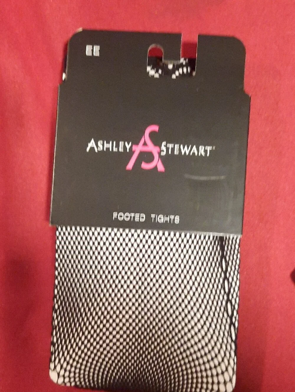 Ashley Stewart Black Patterned Footed Tights Bundle of 4 Size EE